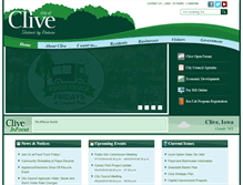 Tablet Screenshot of cityofclive.com
